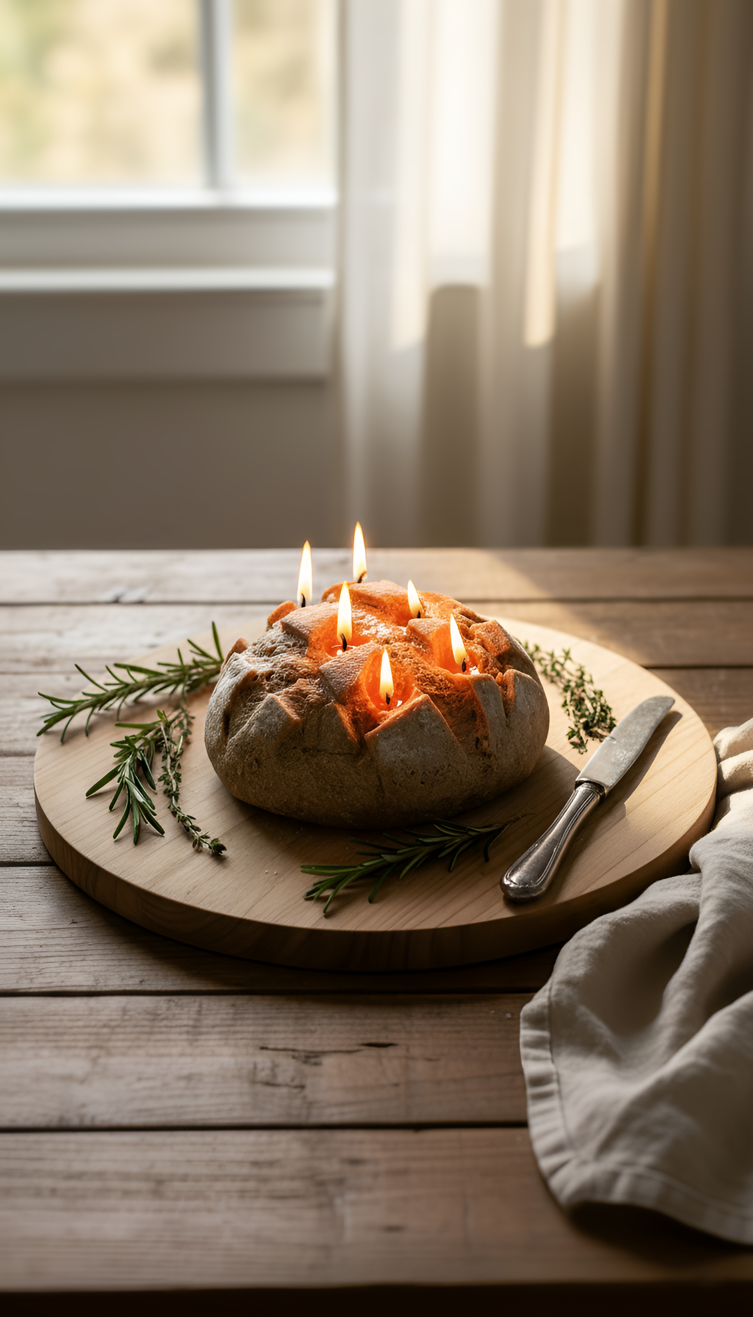 La Couronne - Round Loaf Candle